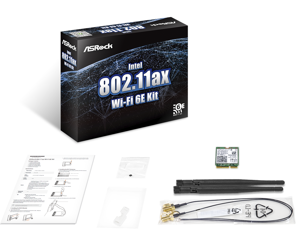 ASRock > Intel 802.11ax Wi-Fi 6E Kit